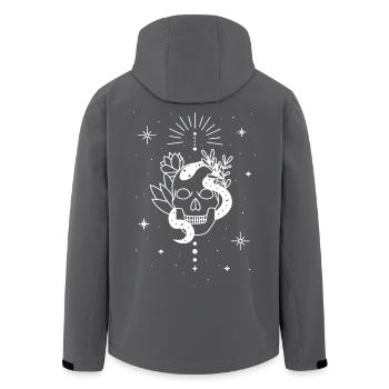 Trippy Occult Skeleton Serpent - Veste softshell homme en polyester recyclé Stanley/Stella - noir - Dos - AI Model Male 185 light (185cm)
