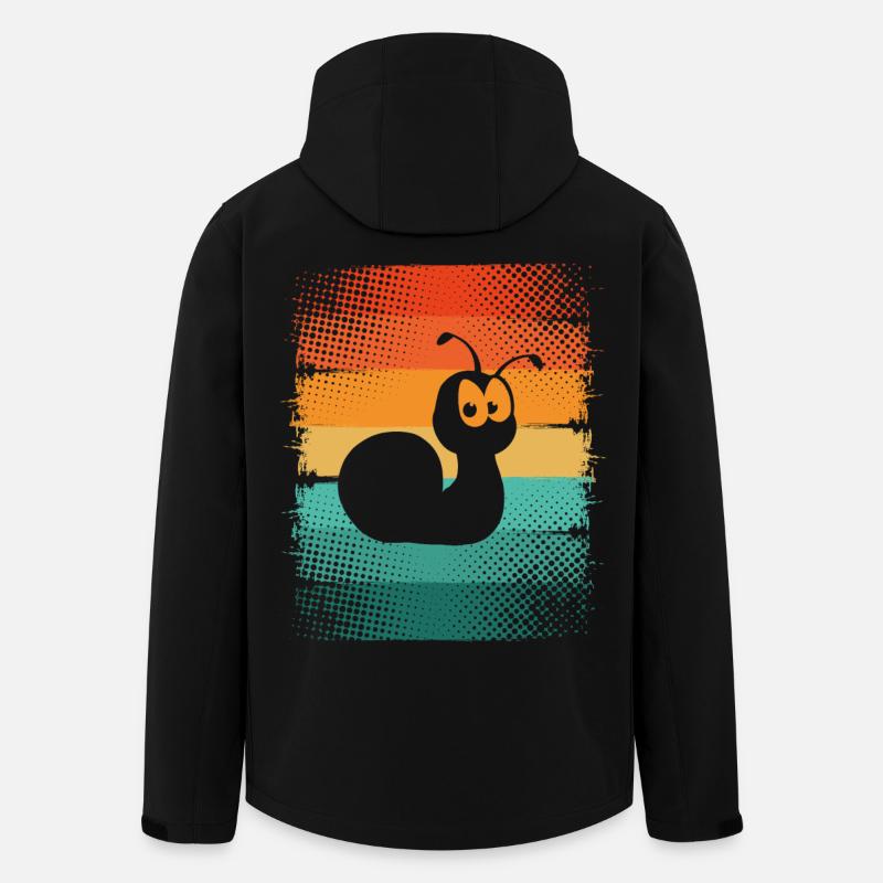 Schnecke - Recycelte Männer Softshell-Jacke von Stanley/Stella - Schwarz