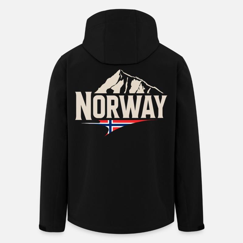 Norwegen - Recycelte Männer Softshell-Jacke von Stanley/Stella - Schwarz