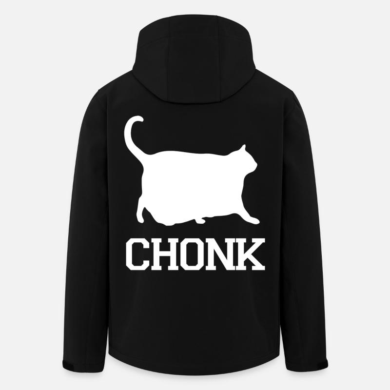 Katzen-Chonk - Recycelte Männer Softshell-Jacke von Stanley/Stella - Schwarz