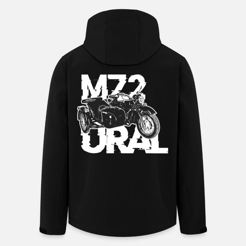 Ural M72 - Recycelte Männer Softshell-Jacke von Stanley/Stella - Schwarz