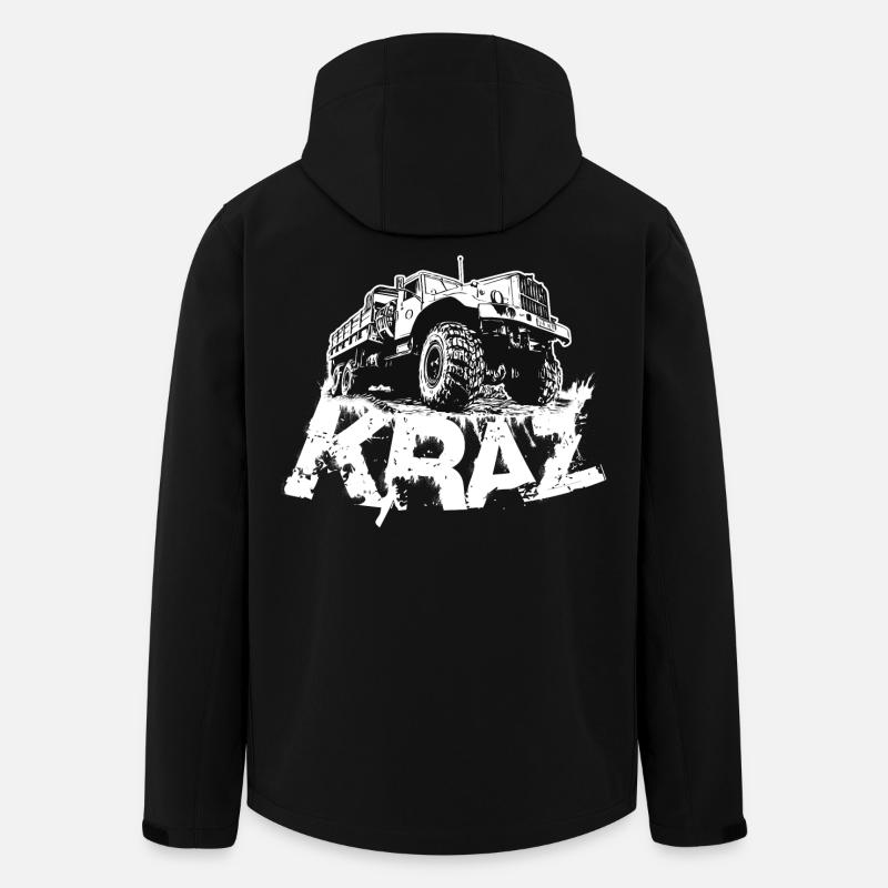 KRAZ LKW - Recycelte Männer Softshell-Jacke von Stanley/Stella - Schwarz