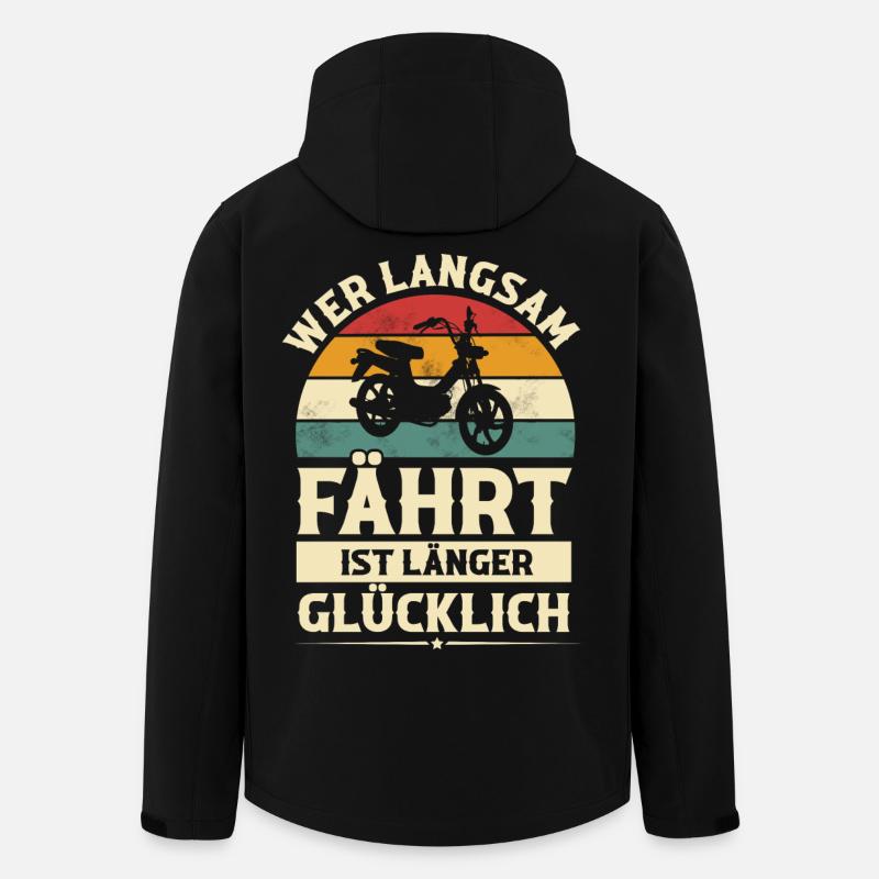 Mofa - Recycelte Männer Softshell-Jacke von Stanley/Stella - Schwarz