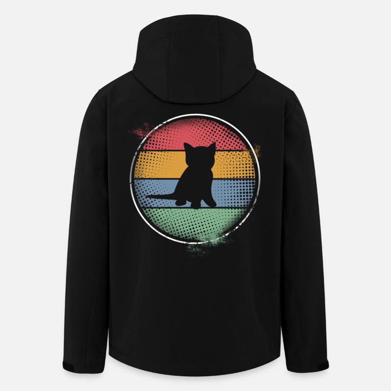 Cat - Men’s Recycled Softshell Jacket by Stanley/Stella - black