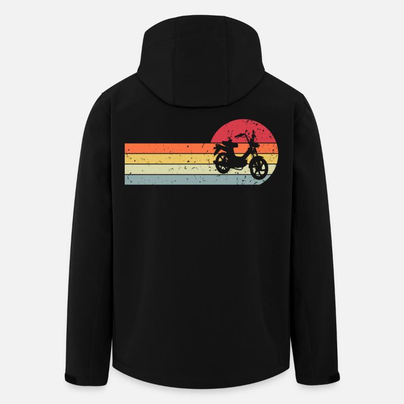 Mofa Retro Vintage - Recycelte Männer Softshell-Jacke von Stanley/Stella - Schwarz