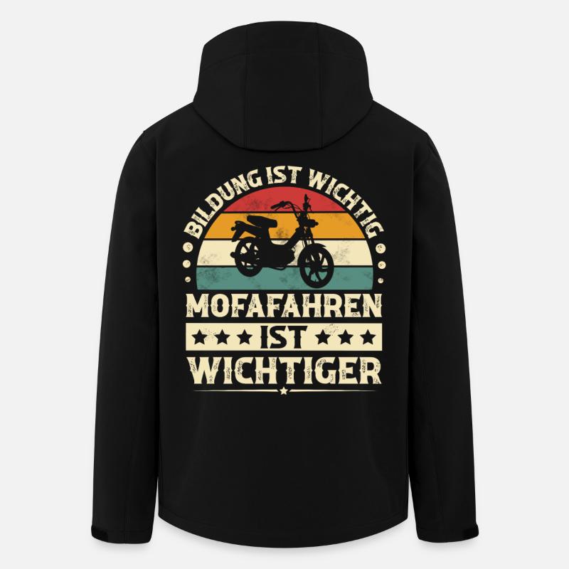 Mofa - Recycelte Männer Softshell-Jacke von Stanley/Stella - Schwarz