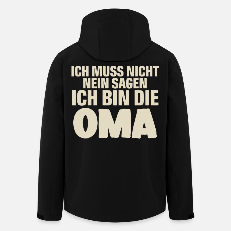 Oma - Recycelte Männer Softshell-Jacke von Stanley/Stella - Schwarz