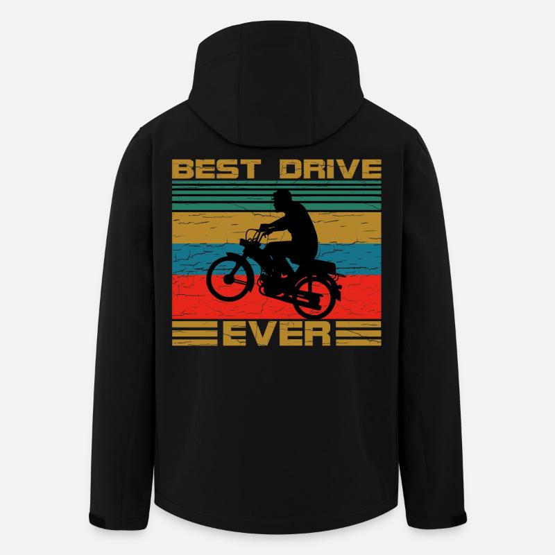 Zweitakter Retro - Recycelte Männer Softshell-Jacke von Stanley/Stella - Schwarz