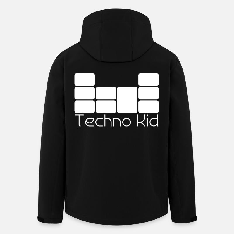 Techno Kid - Recycelte Männer Softshell-Jacke von Stanley/Stella - Schwarz