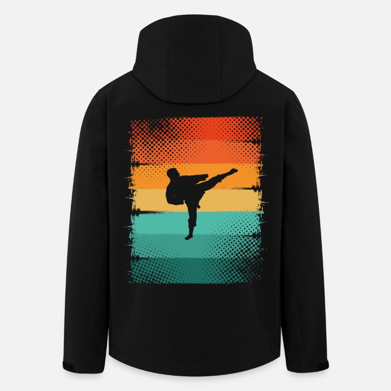 Karate - Recycelte Männer Softshell-Jacke von Stanley/Stella - Schwarz