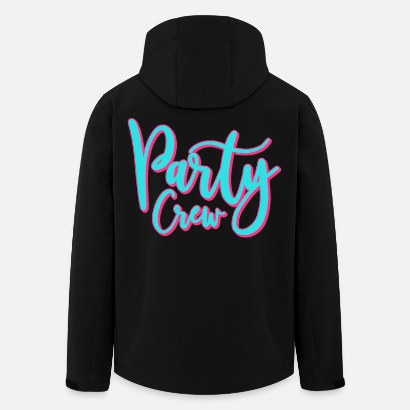 Partycrew / Party Crew - Recycelte Männer Softshell-Jacke von Stanley/Stella - Schwarz