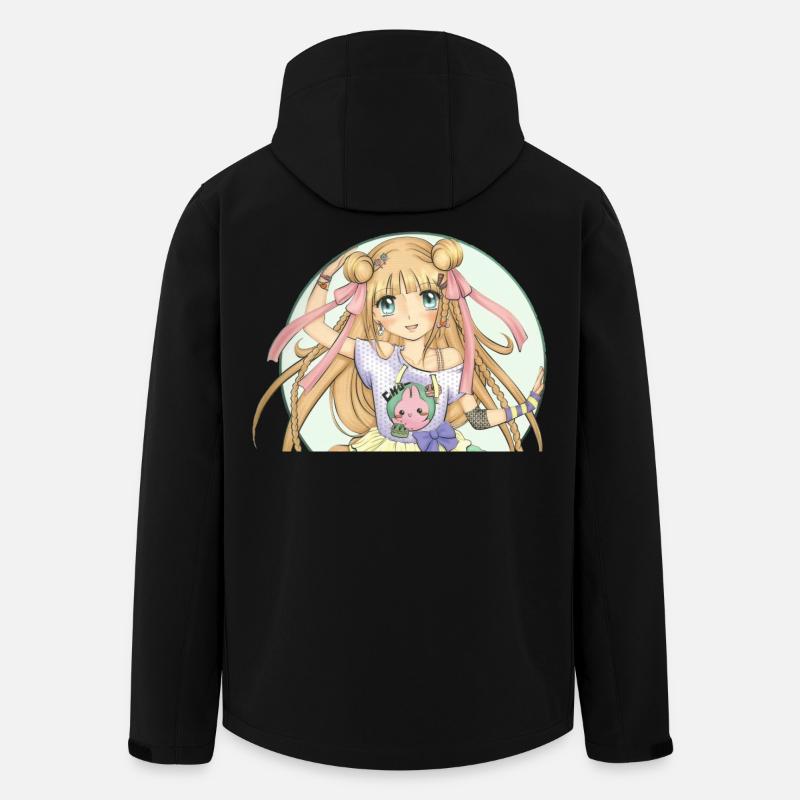 Manga - Recycelte Männer Softshell-Jacke von Stanley/Stella - Schwarz