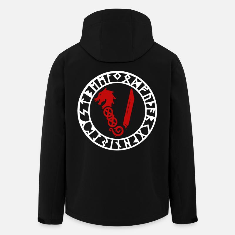 Symbol Der Wikinger - Recycelte Männer Softshell-Jacke von Stanley/Stella - Schwarz
