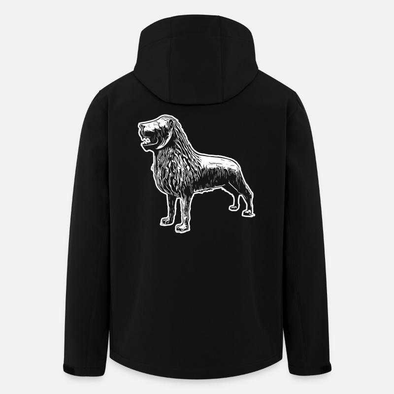 Braunschweiger Löwe - Recycelte Männer Softshell-Jacke von Stanley/Stella - Schwarz