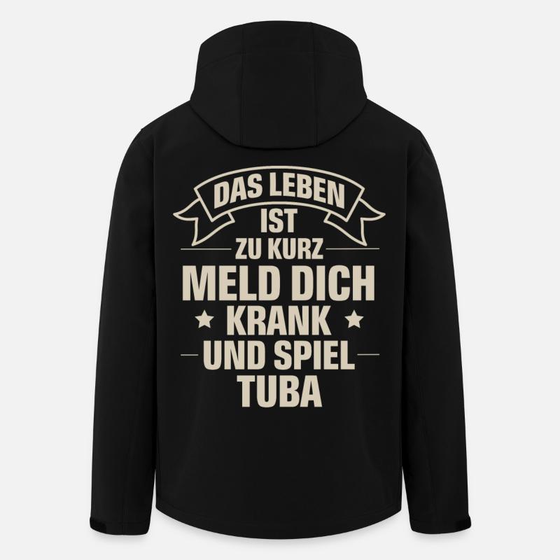 Tuba - Recycelte Männer Softshell-Jacke von Stanley/Stella - Schwarz