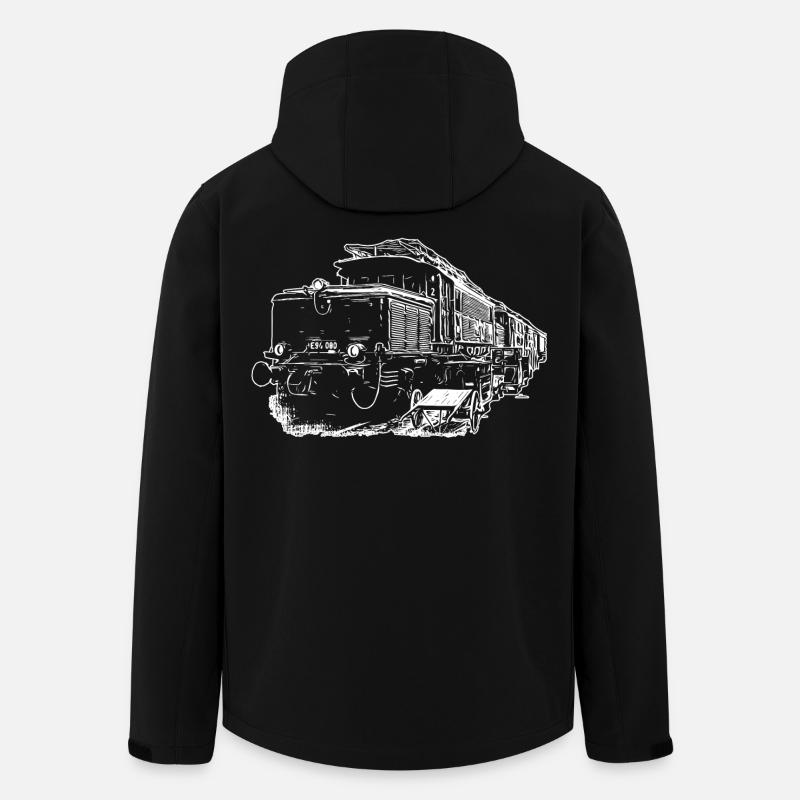 E94 Zug Das Krokodil - Recycelte Männer Softshell-Jacke von Stanley/Stella - Schwarz