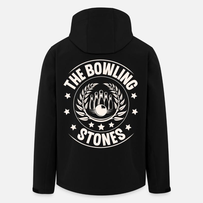 Bowling - Recycelte Männer Softshell-Jacke von Stanley/Stella - Schwarz