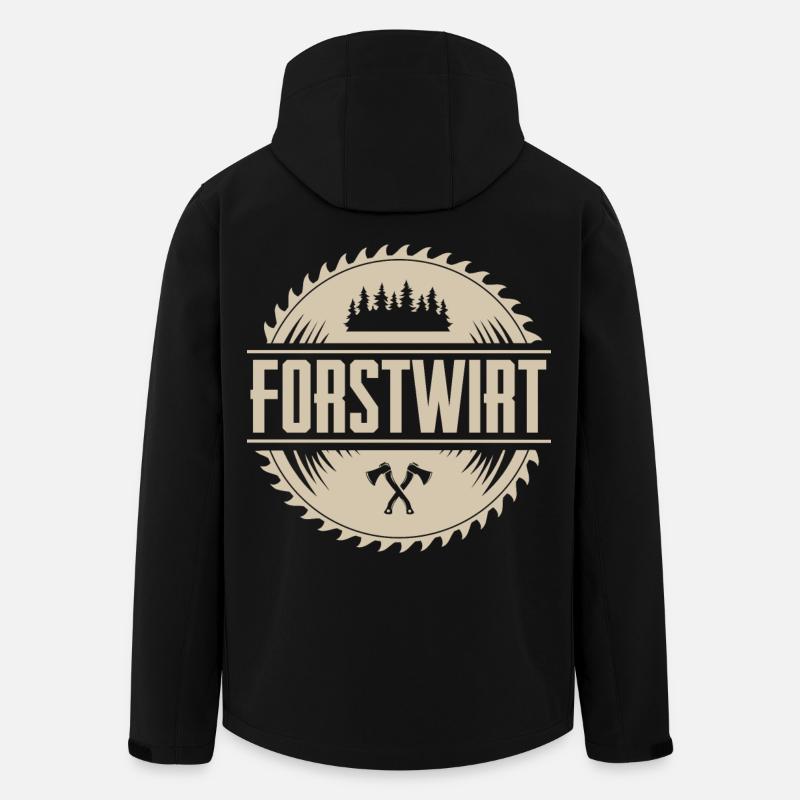 Forstwirt - Recycelte Männer Softshell-Jacke von Stanley/Stella - Schwarz