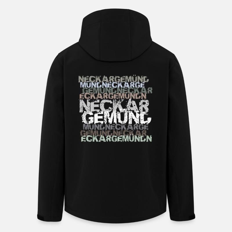 Neckargemünd - Recycelte Männer Softshell-Jacke von Stanley/Stella - Schwarz