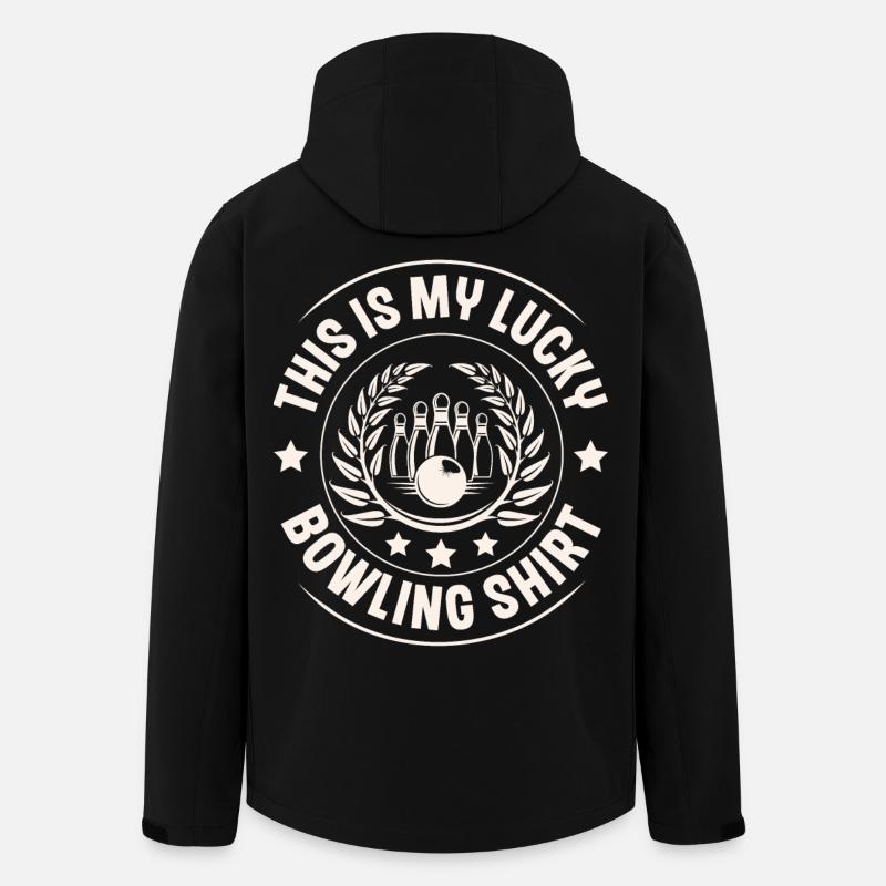 Bowling - Recycelte Männer Softshell-Jacke von Stanley/Stella - Schwarz