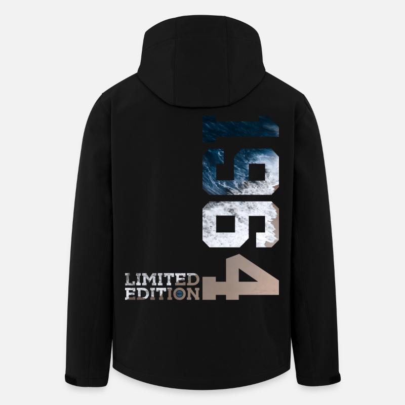 62E ANNIVERSAIRE ÉDITION LIMITÉE 1964 - Veste softshell homme en polyester recyclé Stanley/Stella - noir