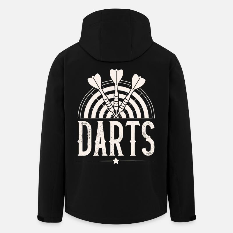 Dart Darten Darts - Recycelte Männer Softshell-Jacke von Stanley/Stella - Schwarz