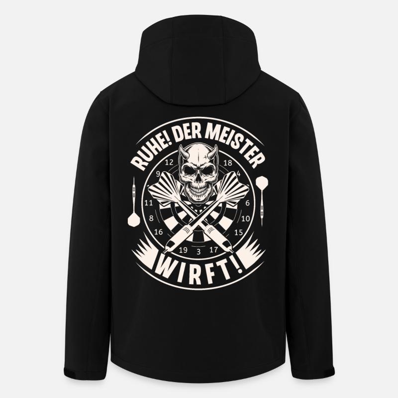 Dart Darten Darts - Recycelte Männer Softshell-Jacke von Stanley/Stella - Schwarz