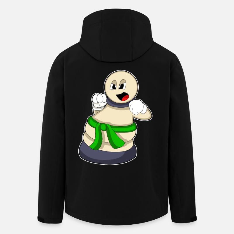 Schachfigur Bauer beim Schach - Recycelte Männer Softshell-Jacke von Stanley/Stella - Schwarz
