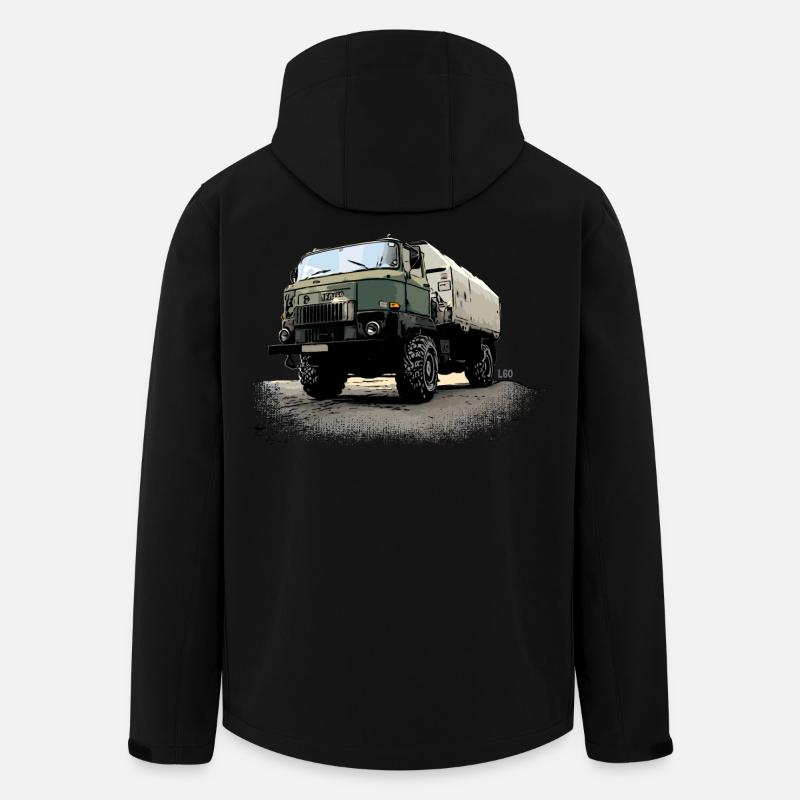 IFA | L60 | DDR | LKW - Recycelte Männer Softshell-Jacke von Stanley/Stella - Schwarz