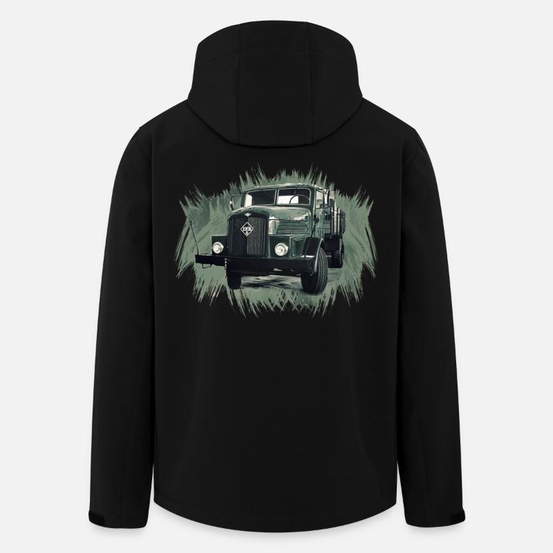 Pritschenwagen IFA H6 - Recycelte Männer Softshell-Jacke von Stanley/Stella - Schwarz