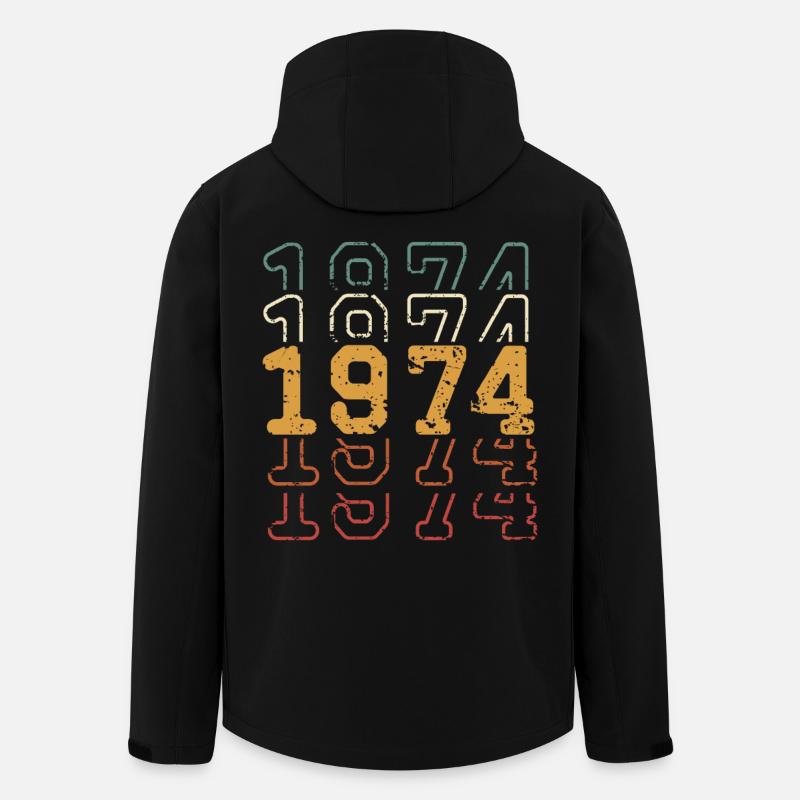 1974 - Recycelte Männer Softshell-Jacke von Stanley/Stella - Schwarz