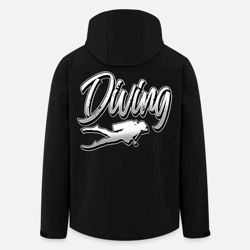Tauchen Taucher - Recycelte Männer Softshell-Jacke von Stanley/Stella - Schwarz