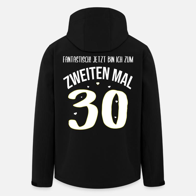 Geburtstag 60 Jahre Frau 2. mal 30 Geschenk - Recycelte Männer Softshell-Jacke von Stanley/Stella - Schwarz
