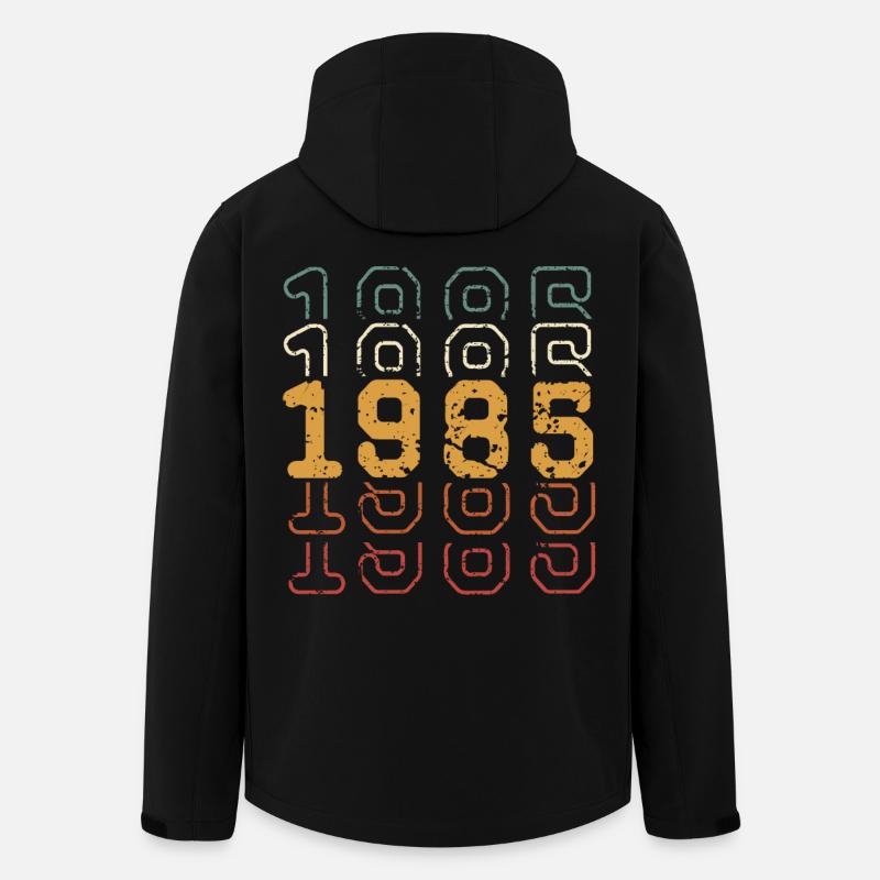 1985 - Recycelte Männer Softshell-Jacke von Stanley/Stella - Schwarz