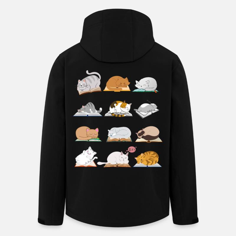 Collection de chats de lecture - Veste softshell homme en polyester recyclé Stanley/Stella - noir