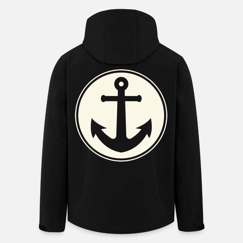Capitaine d’ancre Voile Marin - Veste softshell homme en polyester recyclé Stanley/Stella - noir