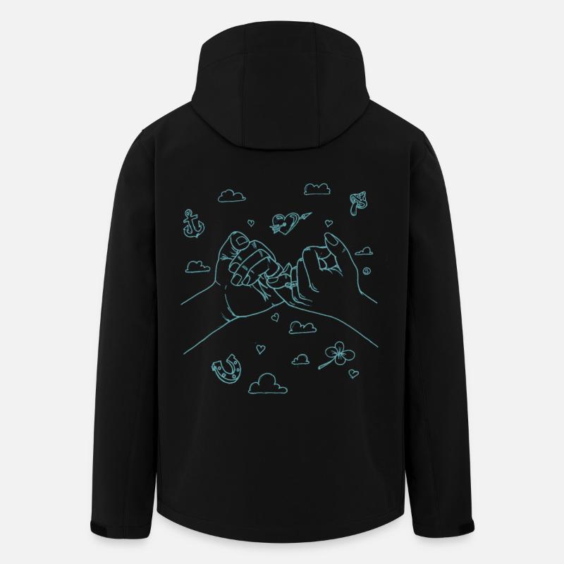 Verliebt Verlobt Verheiratet - Recycelte Männer Softshell-Jacke von Stanley/Stella - Schwarz