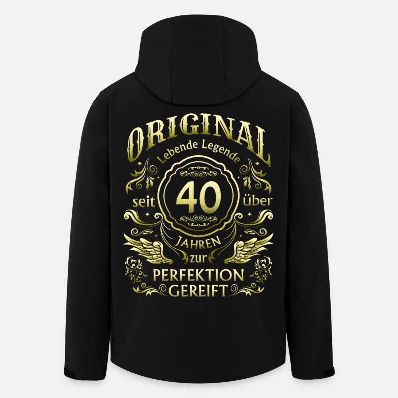 40 Jahre Gereift - Recycelte Männer Softshell-Jacke von Stanley/Stella - Schwarz