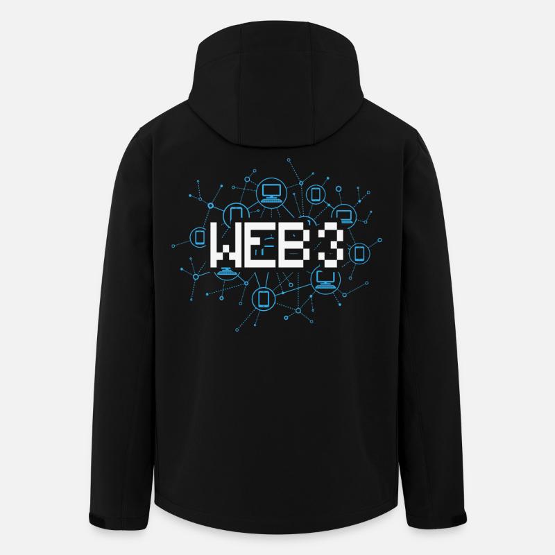 Web3 - Recycelte Männer Softshell-Jacke von Stanley/Stella - Schwarz