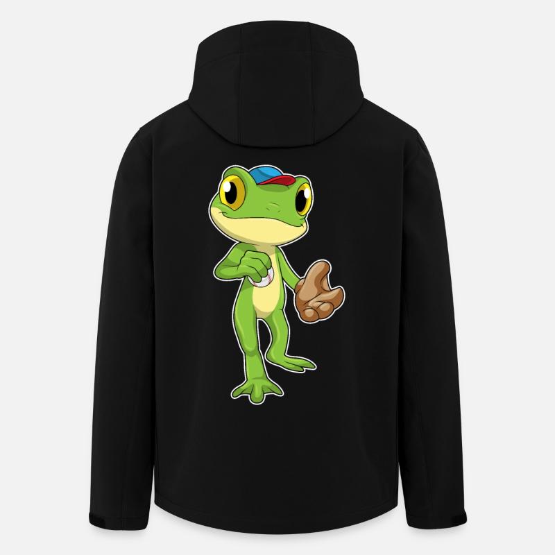 Frog Baseball Baseball Glove - Men’s Recycled Softshell Jacket by Stanley/Stella - black