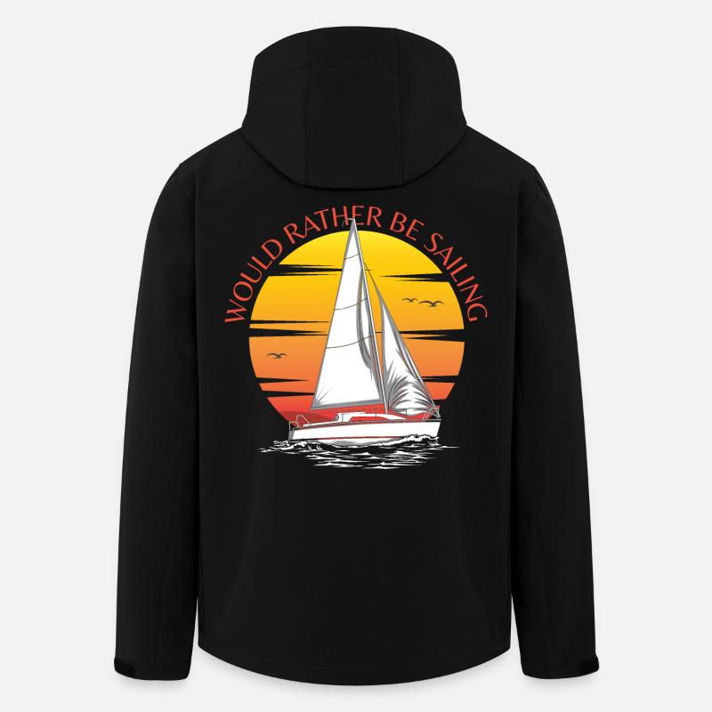 Préférerait naviguer - Veste softshell homme en polyester recyclé Stanley/Stella - noir
