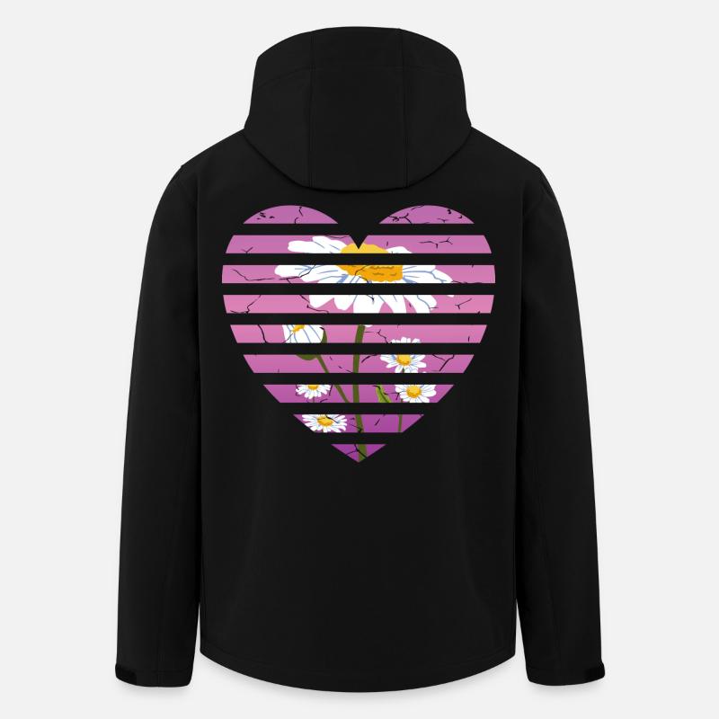 Ich Liebe Sonnenblumen - Recycelte Männer Softshell-Jacke von Stanley/Stella - Schwarz