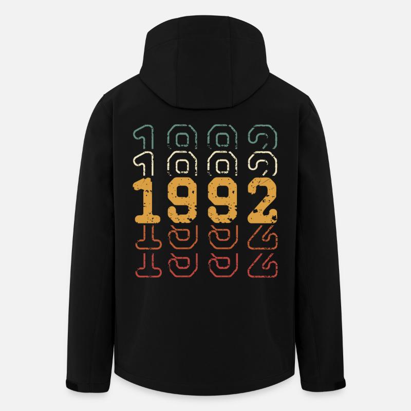 1992 - Recycelte Männer Softshell-Jacke von Stanley/Stella - Schwarz