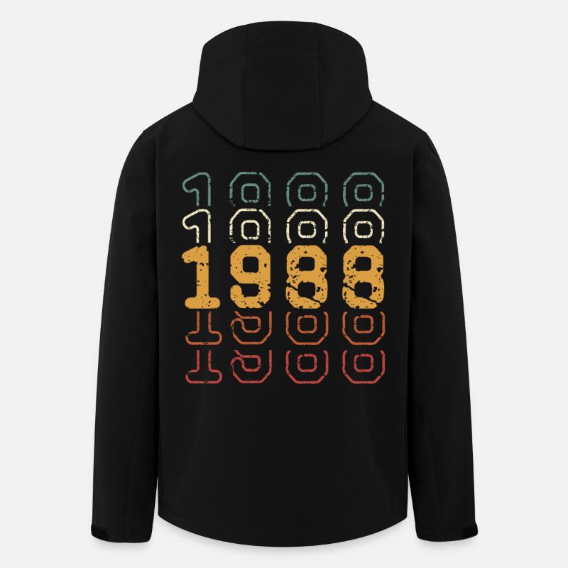 1988 - Recycelte Männer Softshell-Jacke von Stanley/Stella - Schwarz