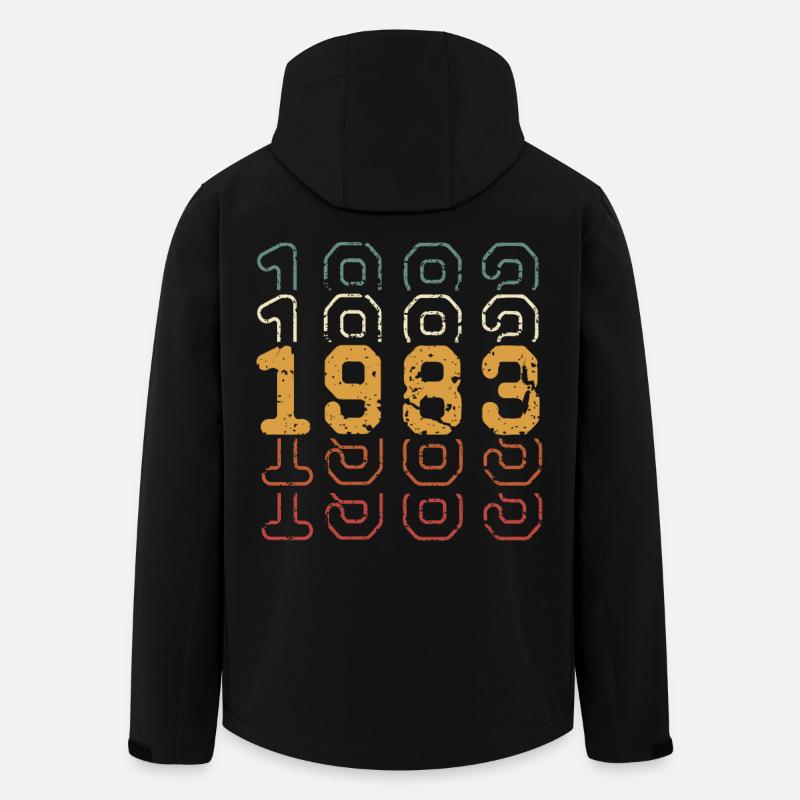 1983 - Recycelte Männer Softshell-Jacke von Stanley/Stella - Schwarz