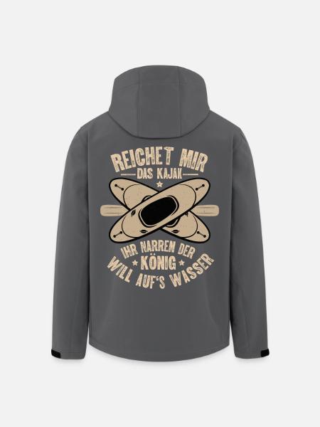 Kajak Kajakfahren - Recycelte Männer Softshell-Jacke von Stanley/Stella - Schwarz