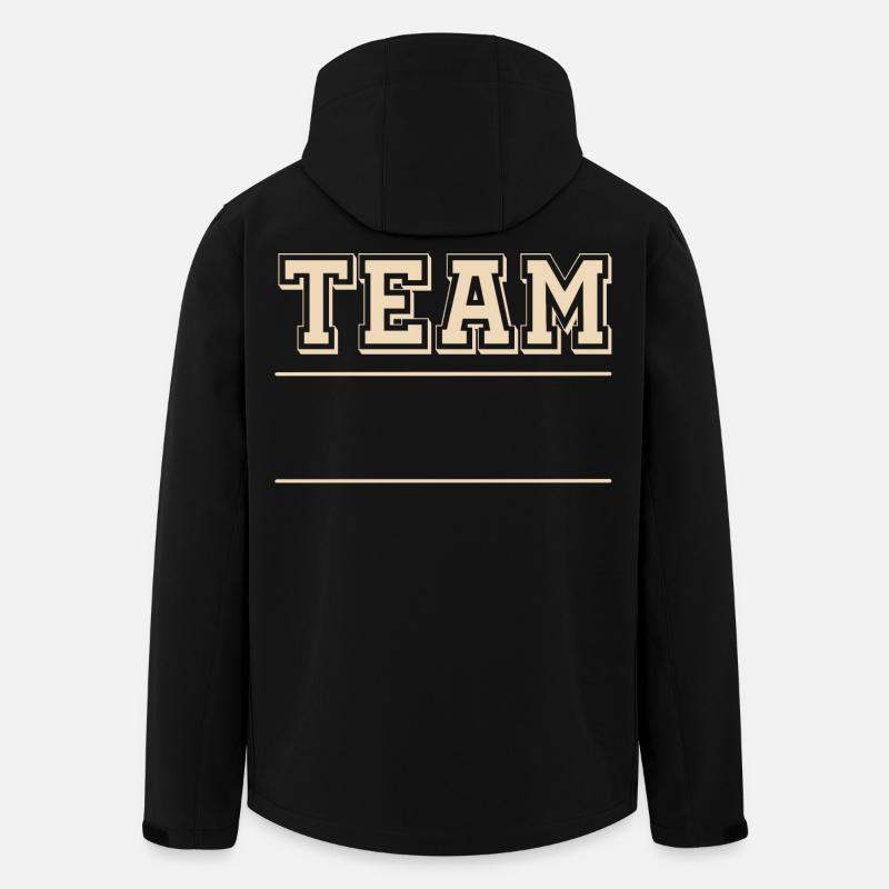 Team - Recycelte Männer Softshell-Jacke von Stanley/Stella - Schwarz