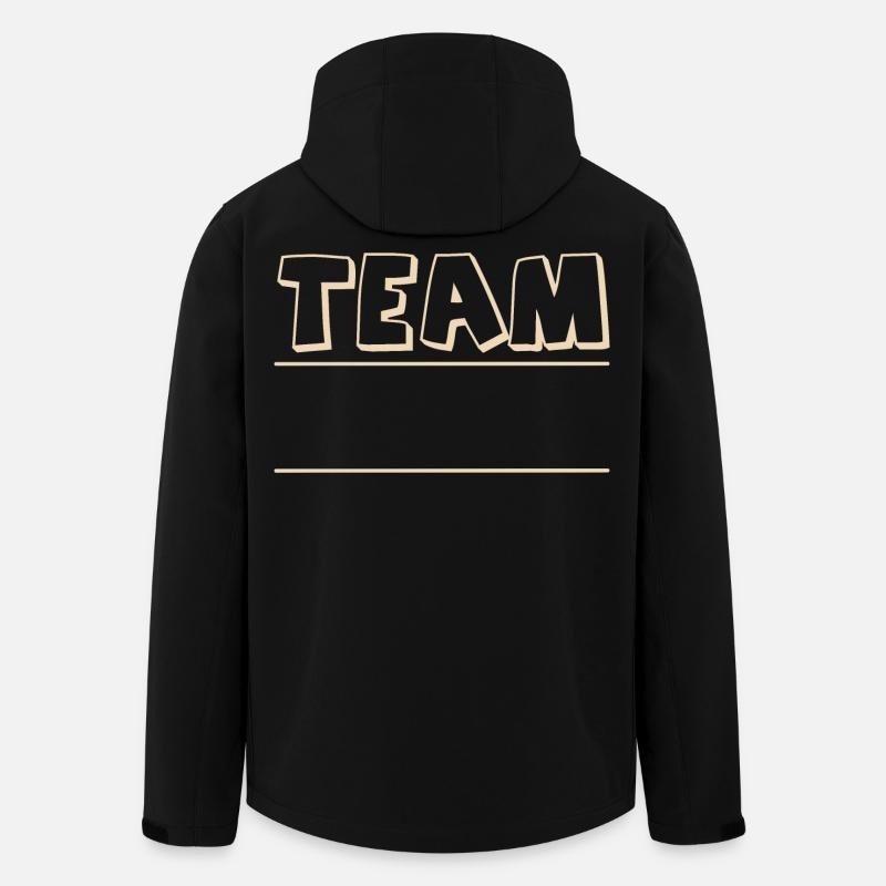 Team - Recycelte Männer Softshell-Jacke von Stanley/Stella - Schwarz
