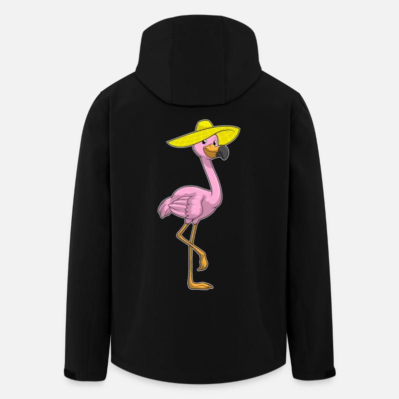 Flamingo Hat - Men’s Recycled Softshell Jacket by Stanley/Stella - black