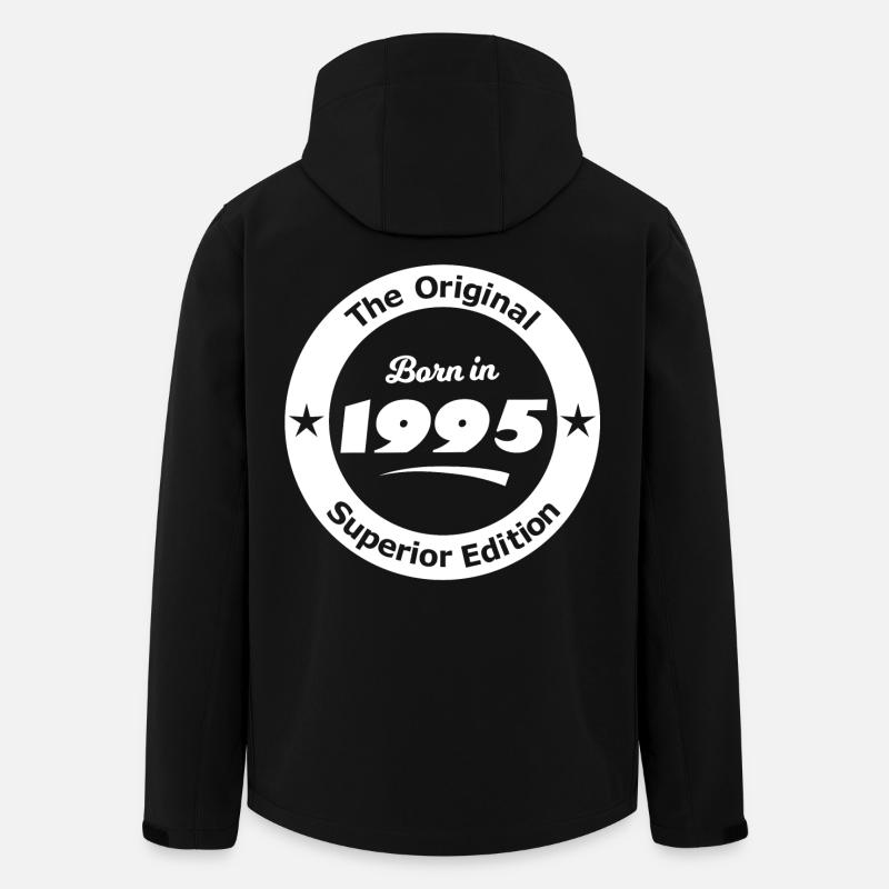 Année de naissance 1995 - Veste softshell homme en polyester recyclé Stanley/Stella - noir